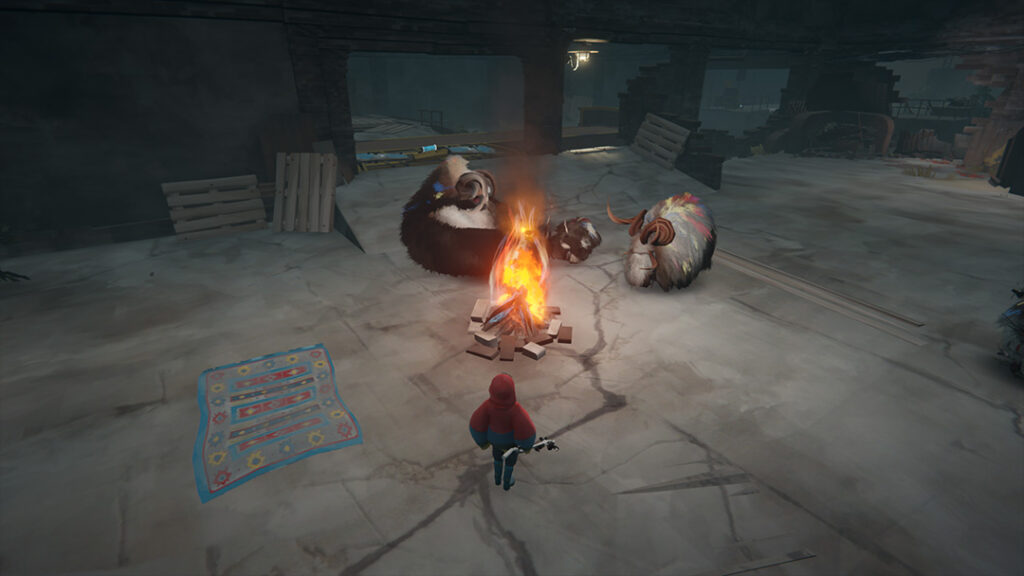 Herdling: chilling around the campfire with the Calicorns