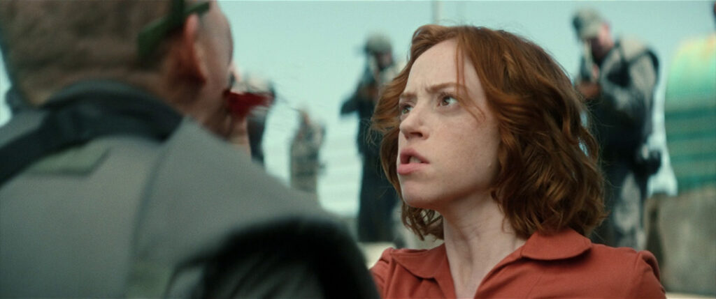 Alien: Earth - Nibs' deadly attack on a guard