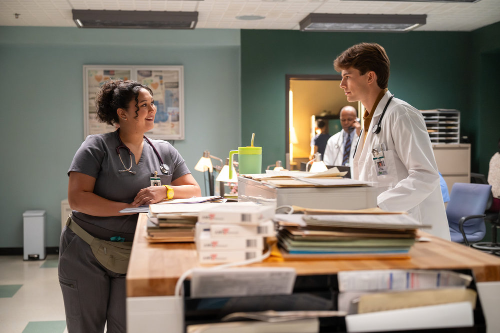 Brilliant Minds - Dana and Porter talking at the reception